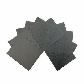 Kit de papier de verre. Papier abrasif ultrafin grain 120 à 10000, 17 types  de grains, adapté au ponçage du métal, du bois, du plastique et des
